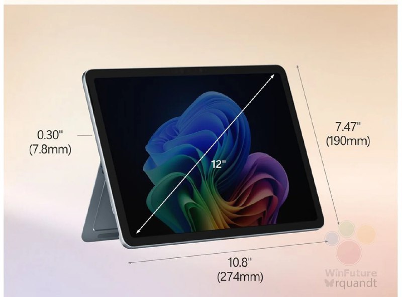 小尺寸 Surface Pro（12 英寸） 完整产品规格已经泄露 - WinDiscover