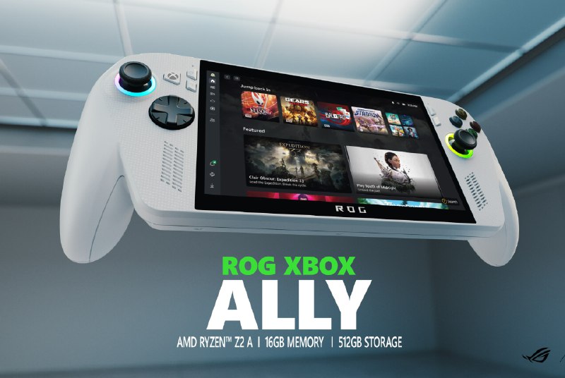 微软和华硕宣布 ROG Xbox Ally 系列掌机，采用 Windows 掌机系统 - WinDiscover