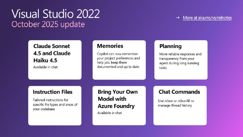 Visual Studio 2022 十月更新已推出，引入 Claude 4.5 模型支持 - WinDiscover