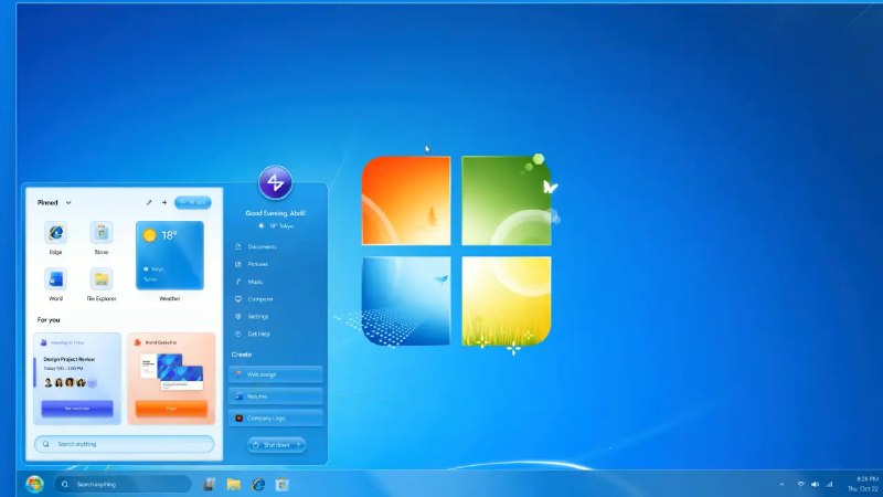 设计师发布 Windows 7 Remastered 概念视频：融合经典与现代 - WinDiscover