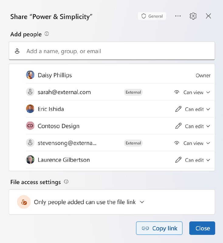Microsoft 365 文件共享体验将引入主链接、批量权限管理等新功能 - WinDiscover