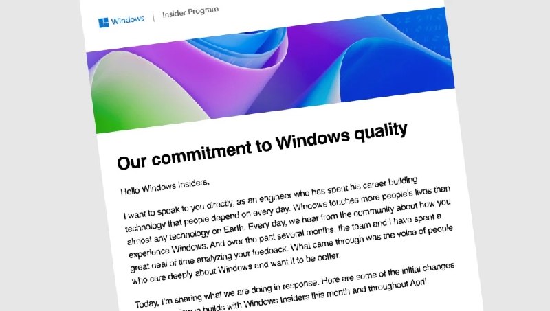 微软承诺提升 Windows 11 质量：性能、可靠性与用户体验全面升级 - WinDiscover