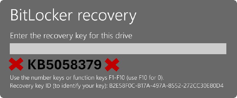 微软已发布 OOB 更新用于修复由 KB5058379 引起的 BitLocker 恢复问题 - WinDiscover