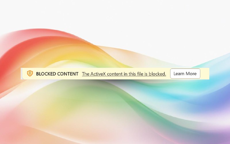 Microsoft 365 应用开始默认禁用 ActiveX 控件 - WinDiscover