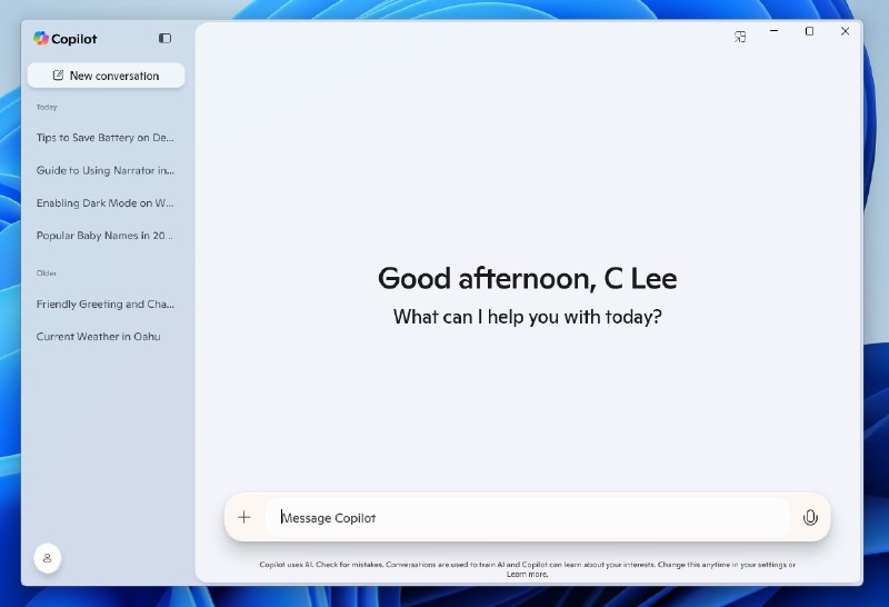 微软向 Windows Insider 推出新版 Copilot 应用 - WinDiscover