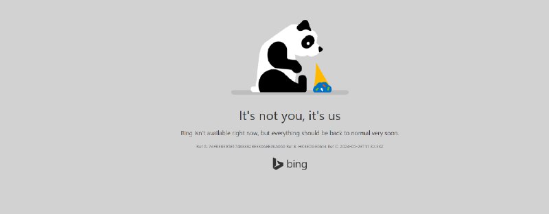Bing 网页版出现全球性故障，首页版体验目前已回滚至早期版 - WinDiscover