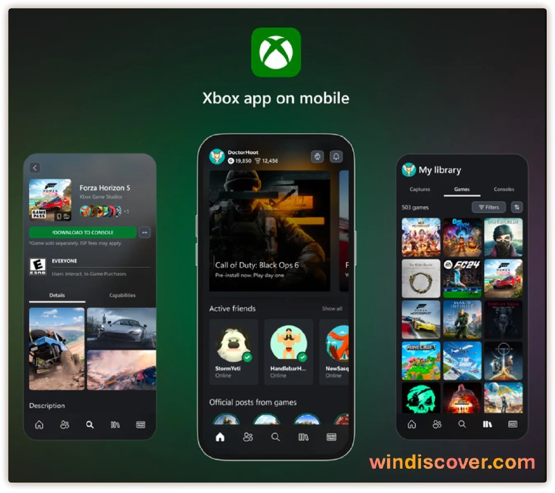 Xbox 移动应用已支持游戏购买和云游戏体验，但微软暂时无法发布 - WinDiscover