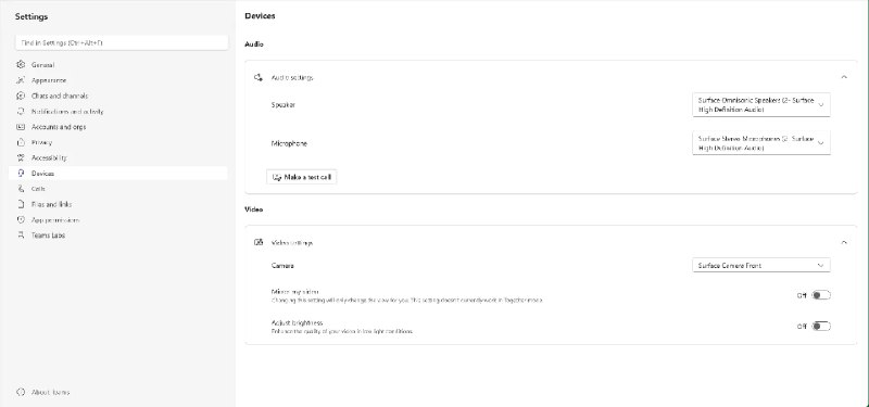 Microsoft Teams 网页版推出全新设备设置中心 - WinDiscover