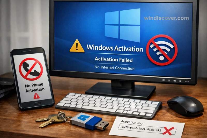 微软悄然终止 Windows 11/10 离线电话激活官方途径 - WinDiscover
