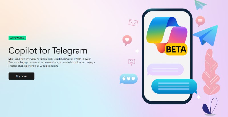 Copilot 体验已正式登陆 Telegram - WinDiscover