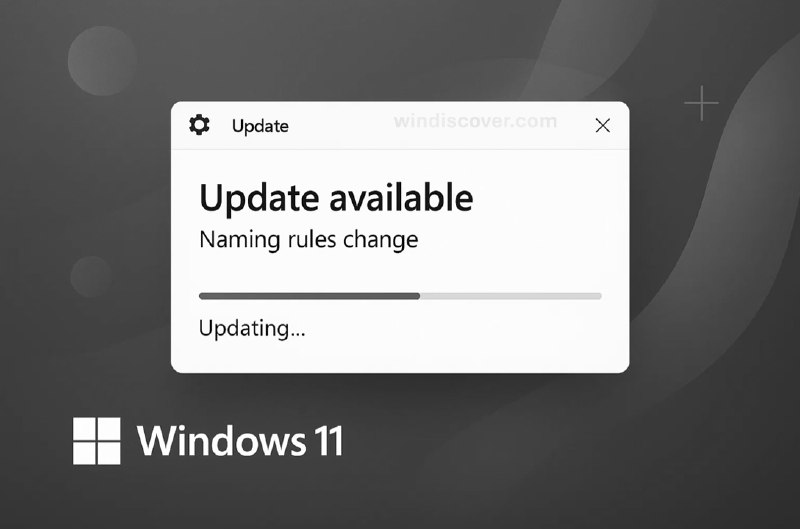 因缺少日期和版本信息，微软决定撤回新版 Windows 更新命名方案 - WinDiscover