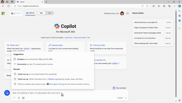 Copilot for Microsoft 365 即将新增提示词补全及提示词重写功能 - WinDiscover