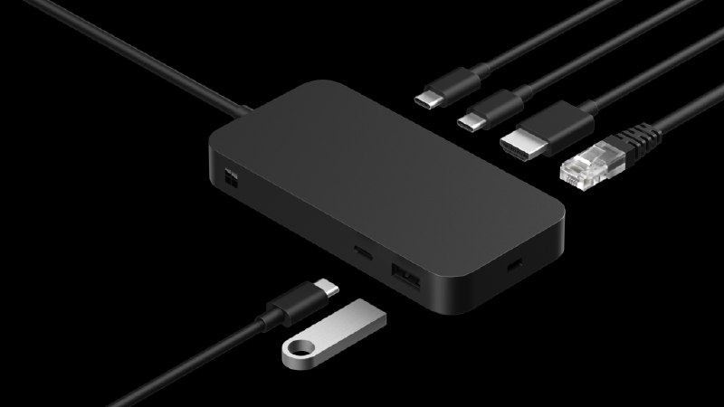 微软宣布 Surface USB4 Dock - WinDiscover