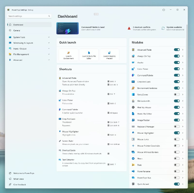 PowerToys 仪表盘将采用新设计，灵感源自 Windows 11 设置布局 - WinDiscover