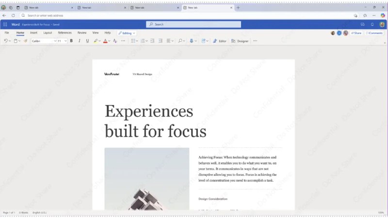 微软为 Microsoft Edge 企业版推水印保护功能 - WinDiscover