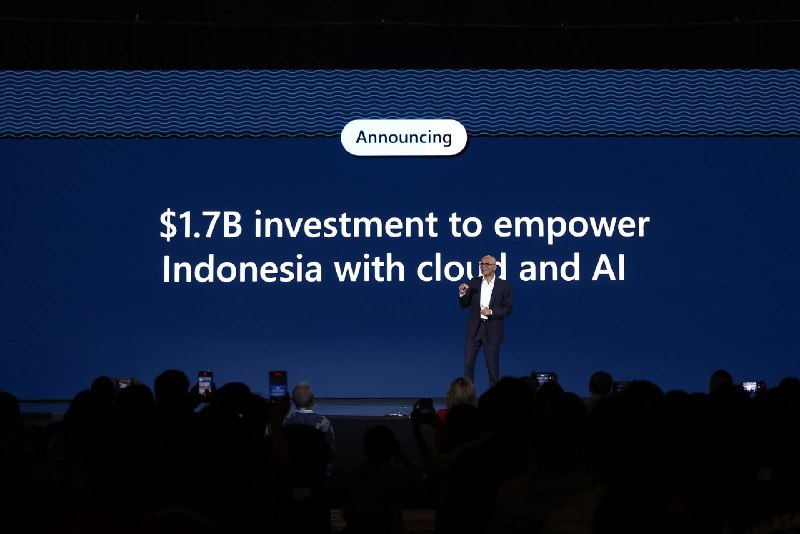 微软宣布在印尼投资 17 亿美元用于 AI 和云计算建设 - WinDiscover