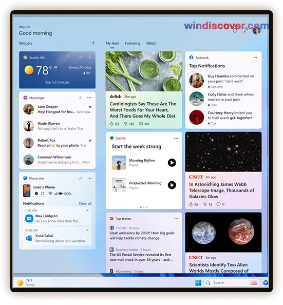 微软开始下架一部分 Windows 11 官方小组件 - WinDiscover