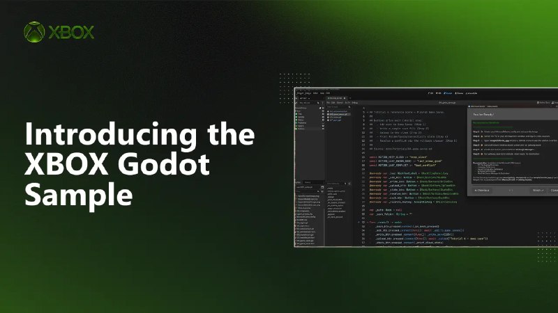 微软发布 Xbox Godot Sample 助力开发者将游戏引入 Xbox PC 生态 - WinDiscover