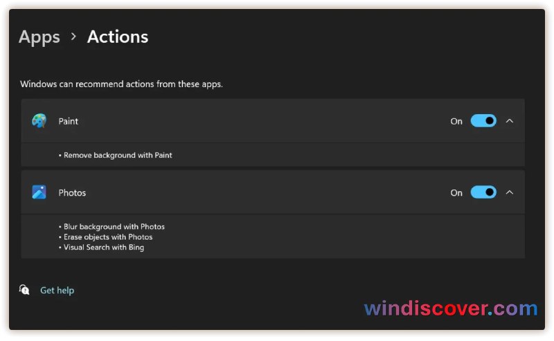 Windows 11 的一项新设置将允许用户管理 Click to Do 操作建议 - WinDiscover