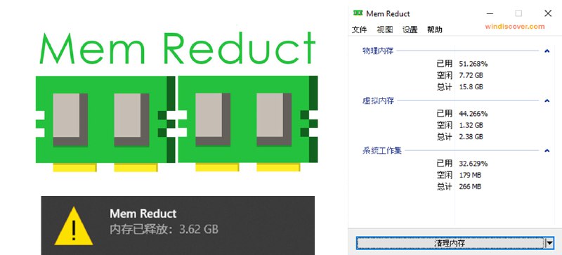 Mem Reduct：一款轻量且效果显著的内存管理工具 - WinDiscover