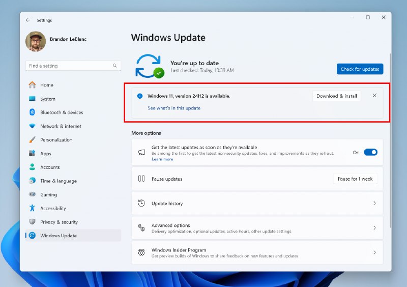 微软向 Preview Release 通道推出 Windows 11 24H2 更新 - WinDiscover