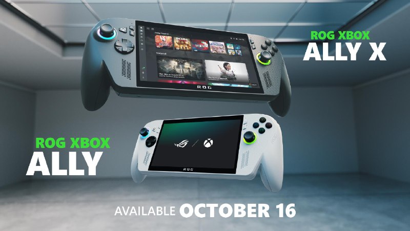 ROG Xbox Ally 系列掌机设备将于 10 月 16 日面向全球市场发布 - WinDiscover