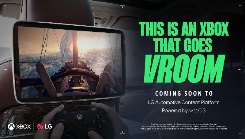 微软与 LG 合作，宣布 Xbox 云游戏体验将扩展到车载系统 - WinDiscover