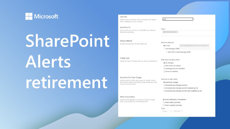 微软将逐步关闭 SharePoint 内置的提醒功能 - WinDiscover