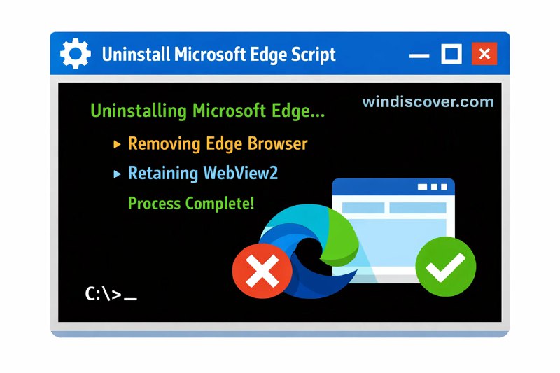 一种快速卸载 Microsoft Edge 但保留 WevView2 组件的方法 - WinDiscover