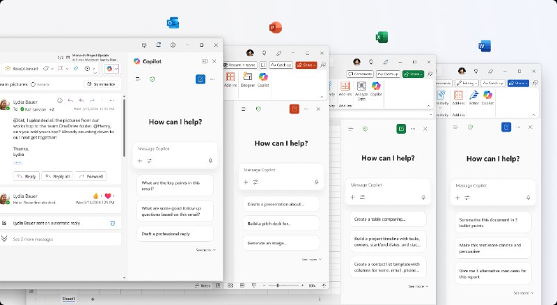 Copilot Chat 体验开始向 Microsoft 365 商业用户免费开放 - WinDiscover