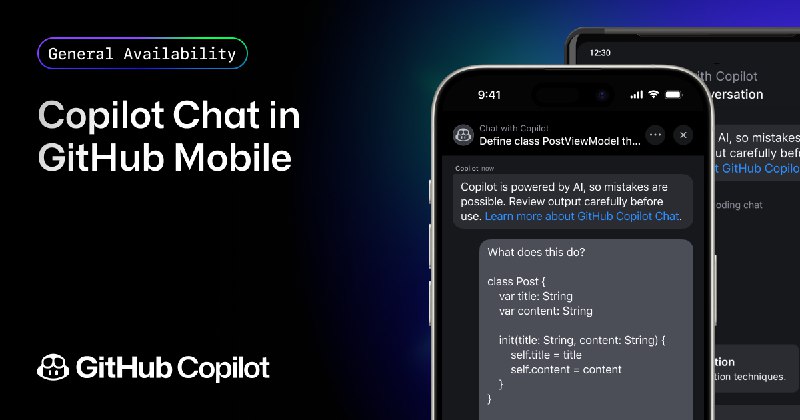 GitHub 移动版新增 GitHub Copilot Chat 功能 - WinDiscover