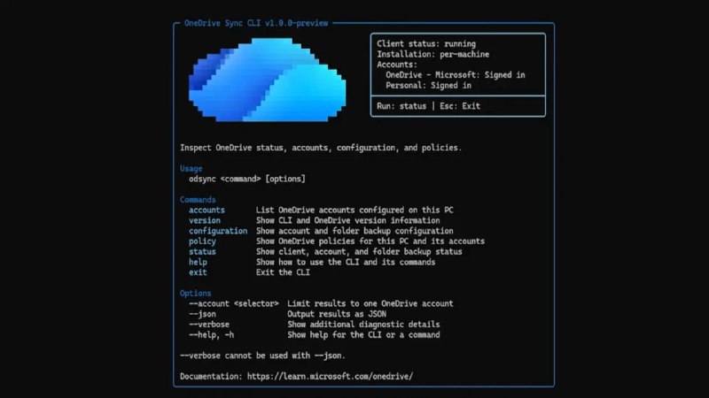 微软推出一款新的 OneDrive 命令行管理工具供 IT 管理员使用 - WinDiscover