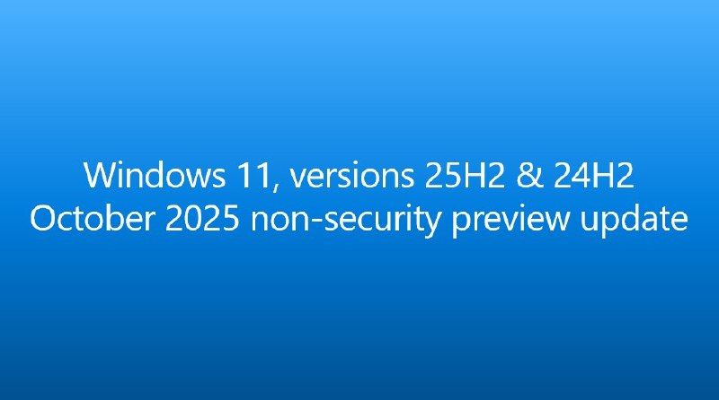 Windows 11 25H2 十月非安全预览更新 KB5067036 开始推送 - WinDiscover