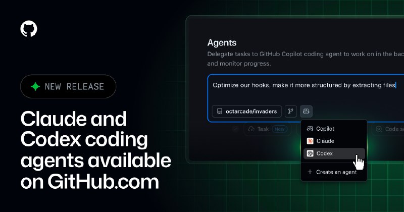 GitHub 正式上线 Claude 与 Codex AI 编程助手 - WinDiscover
