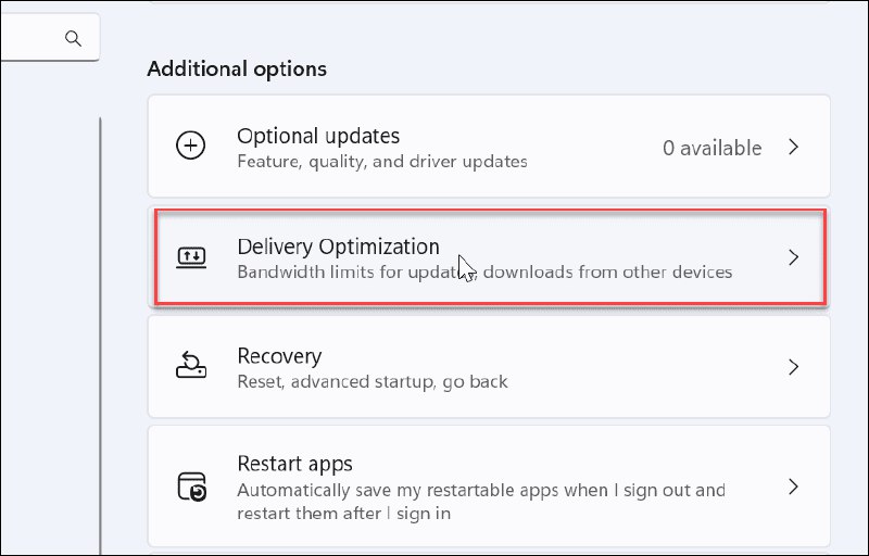 Windows 11 “传递优化”功能存在内存泄漏问题 - WinDiscover