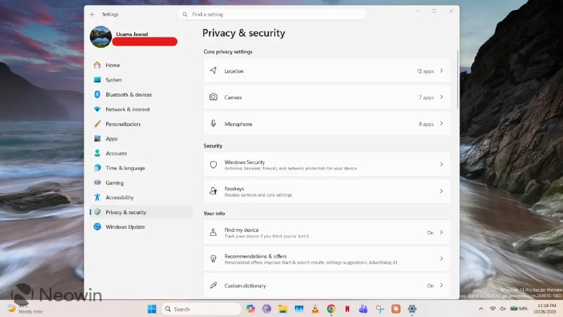 Windows 11即将推出面向桌面应用的细粒度隐私控制 - WinDiscover